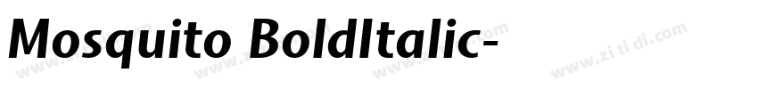 Mosquito BoldItalic字体转换